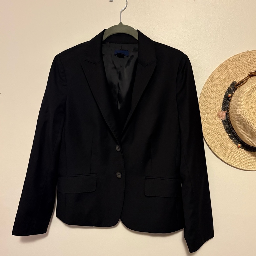 J. Crew Elegant Black Suit Jacket